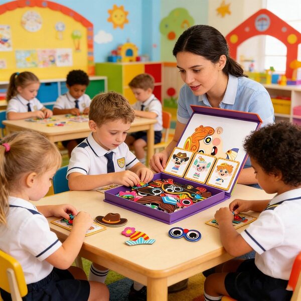 Generisches magnetisches Anziehspiel für Kinder von 3–6 Jahren – pädagogisch und kreativ