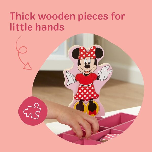 Magnetisches Holzspielset „Minnie & Daisy“ mit Kleidung und Accessoires von Melissa & Doug