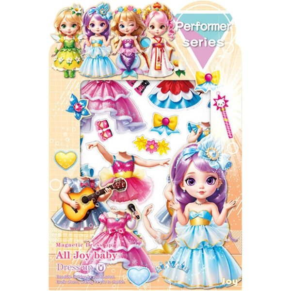 Magnetische Prinzessin zum Anziehen – magnetische Papierpuppe für Kinder aus Acryl