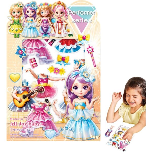 Magnetische Prinzessin zum Anziehen – magnetische Papierpuppe für Kinder aus Acryl