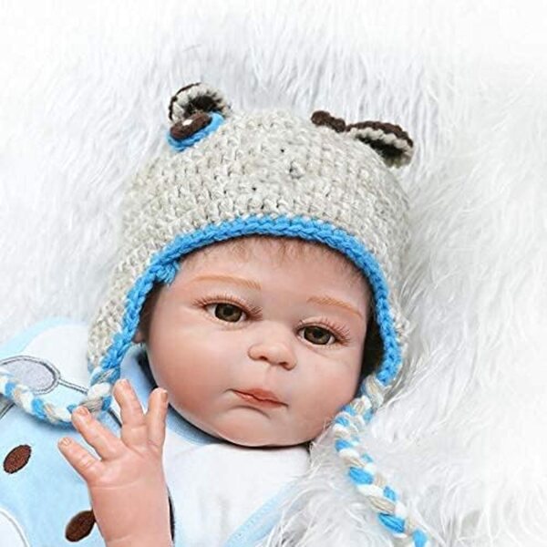 Pinky Reborn Bambola Reborn Neonato Realistica in Silicone Morbido e Vinile