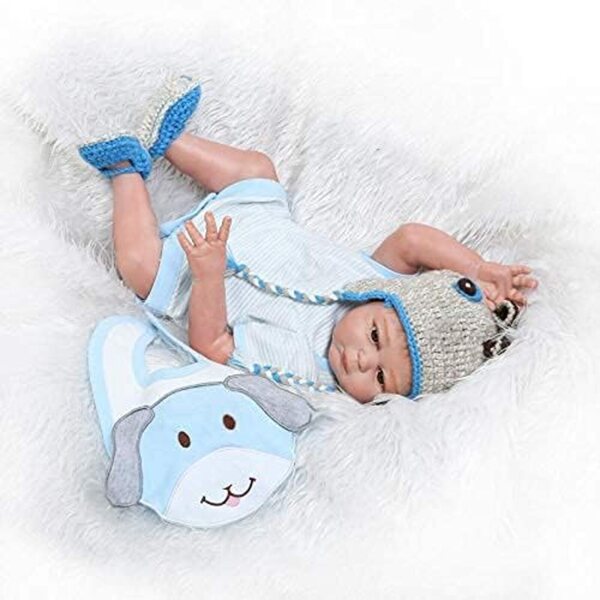 Pinky Reborn Bambola Reborn Neonato Realistica in Silicone Morbido e Vinile