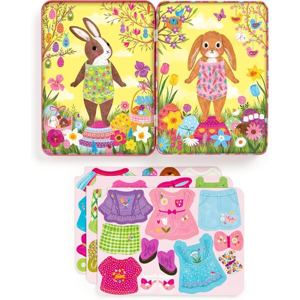 Garden Bunnies Magnetic Dress-Up: Magnetisches Lernspiel für Kinder