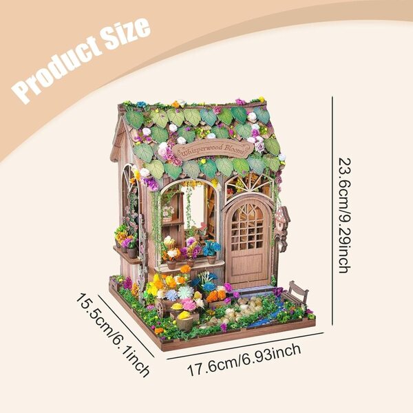 Casa delle Bambole in Miniatura TAIZhiChen Kit Fai-da-Te in MDF, Regalo Creativo