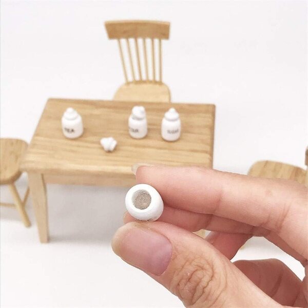 Mini-Gewürzgläser 1:12 Puppenhaus – 4-teiliges Lernspielzeug