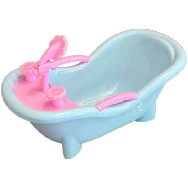 1:12 Mini-Badewanne für Puppenhaus – sicheres Lernspielzeug aus Kunststoff