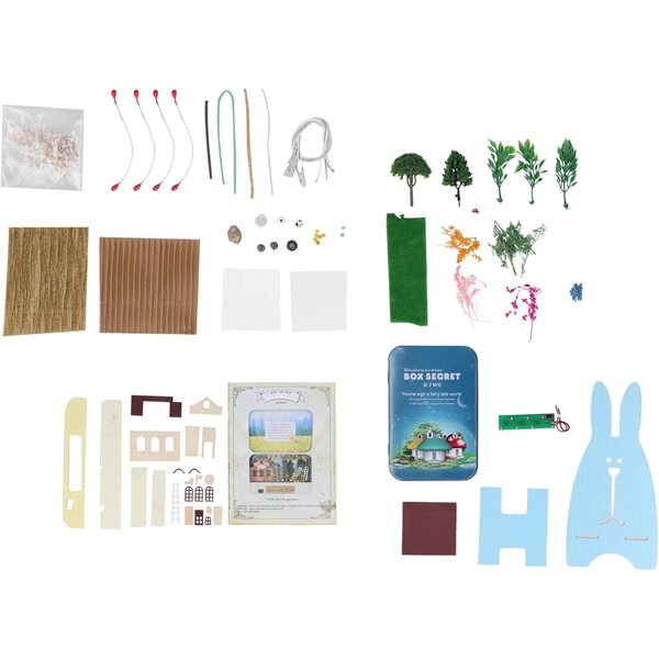 Kit Casa delle Bambole Miniatura Fai-da-Te per Bambini con Batteria, Sicuro e Creativo