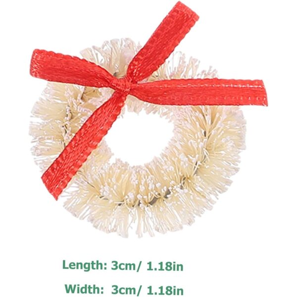 INOOMP 15 Mini Ghirlande Natalizie in Sisal per Alberi, Decorazioni e Fai da Te