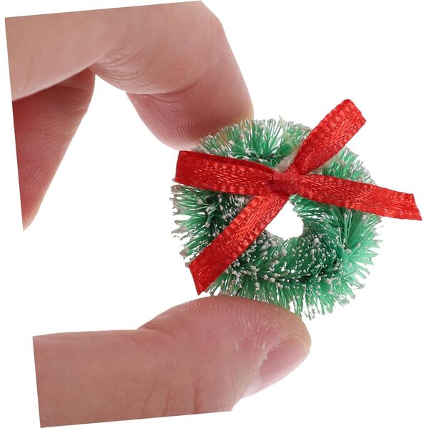INOOMP 15 Mini Ghirlande Natalizie in Sisal per Alberi, Decorazioni e Fai da Te