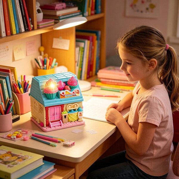Casa delle Bambole Musicale con Luci - Kit Interattivo per Giochi di Ruolo Bambini e Bambine