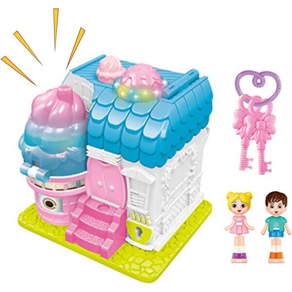 Casa delle Bambole con Luce e Musica - Villa Romantica per Bambini dai 3+ Anni