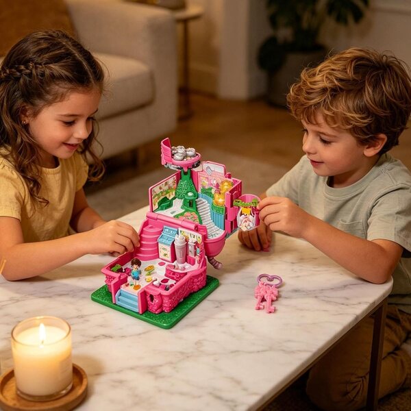 Casa delle Bambole Educativa con Musica e Luci per Gioco Creativo e Sviluppo Bambini