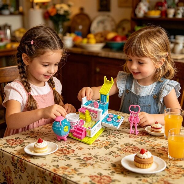 Casa delle bambole con luci e musica, castello giocattolo educativo per bambini 3+