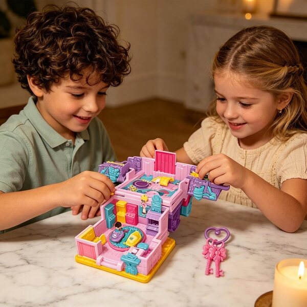 Casa delle Bambole con Musica e Luci - Giocattolo Educativo per Bimbi e Bimbe