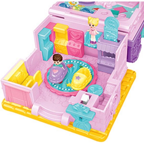Casa delle bambole con luce e musica Villa Fantasy per gioco creativo bambine
