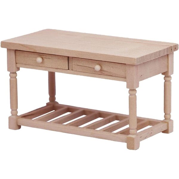 1/12 Holzschreibtisch für Puppenhäuser – klassisches und anpassbares Design