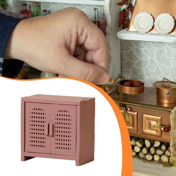 Sharplace Mini Mobili in Legno 1:12 per Case delle Bambole Rosa, Decorazione Dettagliata