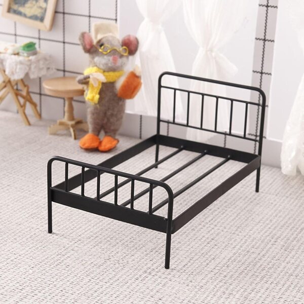 Letto in Ferro per Casa delle Bambole 1/12 - Mobili Miniatura Eleganti e Resistenti