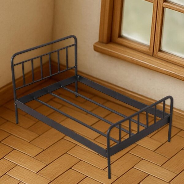 Letto in Ferro per Casa delle Bambole 1/12 - Mobili Miniatura Eleganti e Resistenti