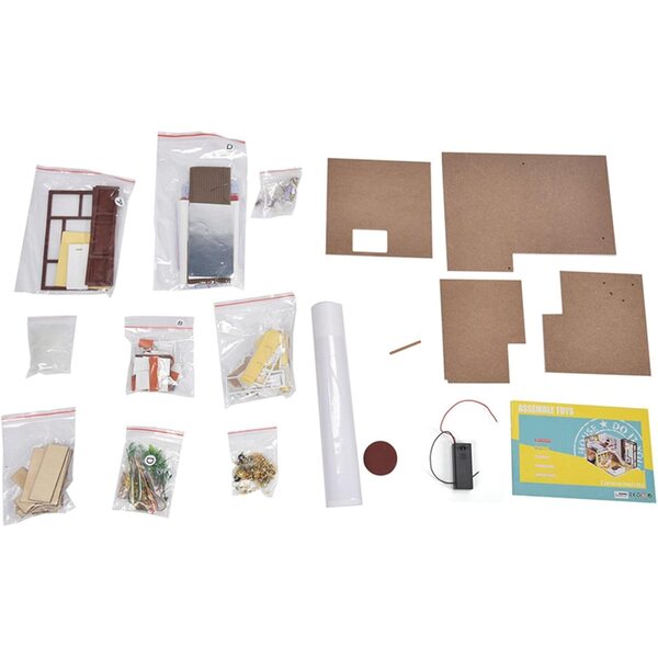 Kit Casa delle Bambole in Legno Composito Romanticismo e Creatività, 14+