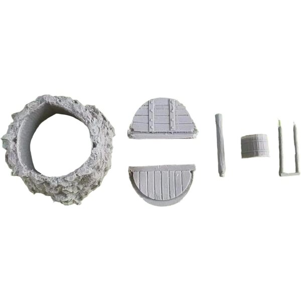 Kit modello miniatura pozzo 1:35 in resina da assemblare per diorami realistici