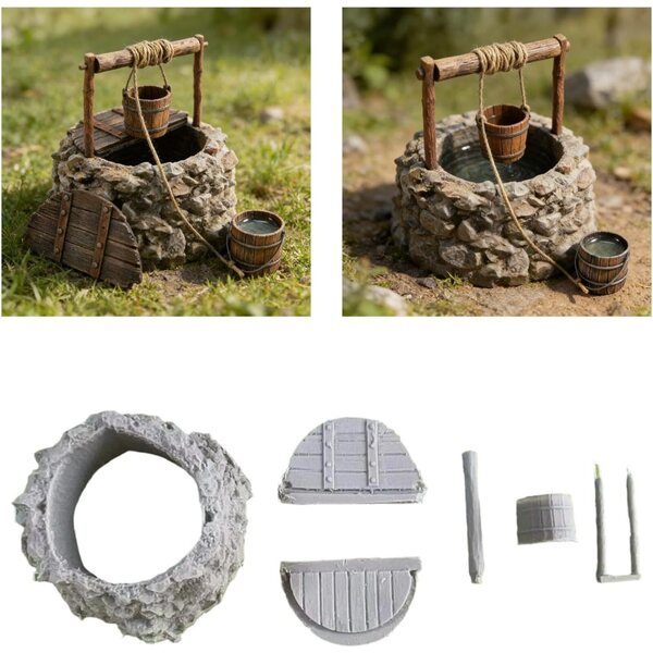 Kit modello miniatura pozzo 1:35 in resina da assemblare per diorami realistici