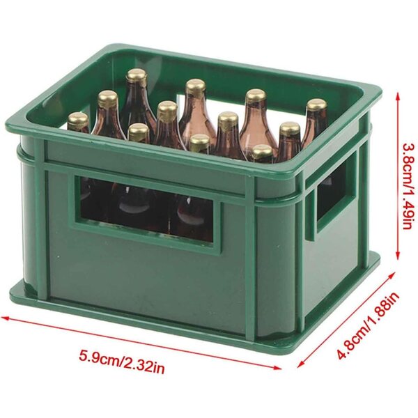 Bottiglie di Birra in Miniatura in ABS – Set Decorativo per Giardino delle Fate e Progetti DIY