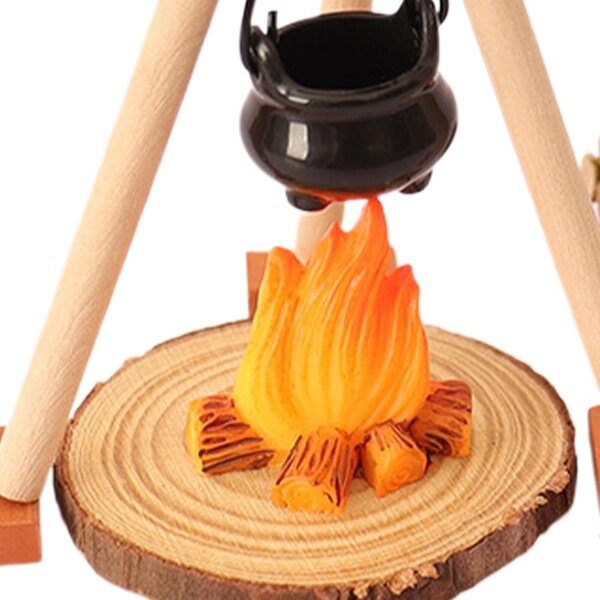 Bonfire Puppenhaus Miniatur 1:12 | Mini-Feengarten-Zubehör mit Teekanne