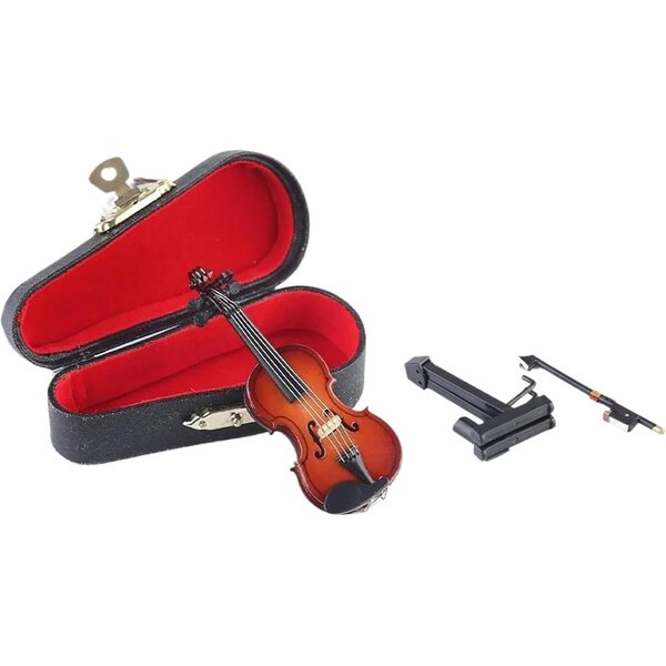 Violino Miniatura Musica Triste 12 cm | Accessorio Decorativo per Casa e Ufficio