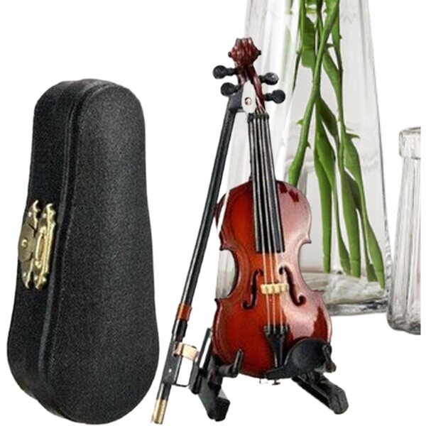 Violino Miniatura Musica Triste 12 cm | Accessorio Decorativo per Casa e Ufficio