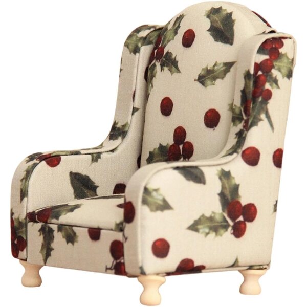 Vintage-Miniatursofa aus Stoff für Puppenhaus 1:12 Ysyqkn Beige