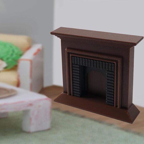 Puppenhaus-Miniaturmodell aus PETG, 10 x 2,8 x 9 cm, realistisches Zubehör