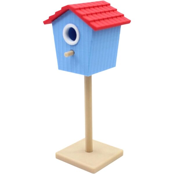 Casetta per Uccelli Miniatura 1:12 in PLA per Casa delle Bambole Accessorio Decorativo