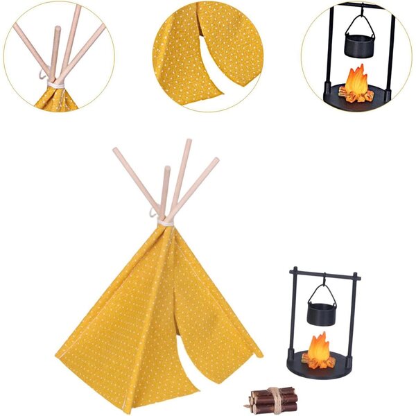 Accessori Miniatura per Tende da Campeggio Colcolo 1:12 per Case delle Bambole