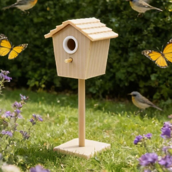 Colcolo Casa delle Bambole 1:12 Mini Casetta per Uccelli in Legno Fatta a Mano