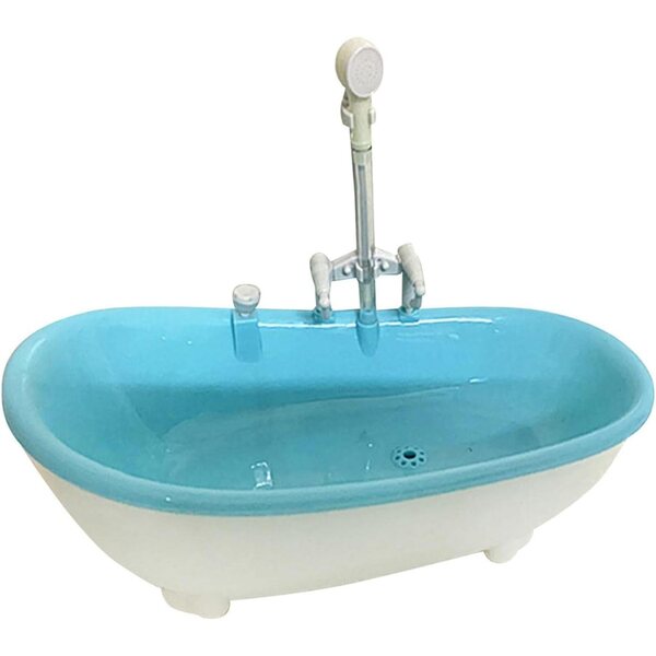 Harilla Vasca da Bagno Blu 1:6 per Casa delle Bambole 12 Pollici, Miniatura Decorativa