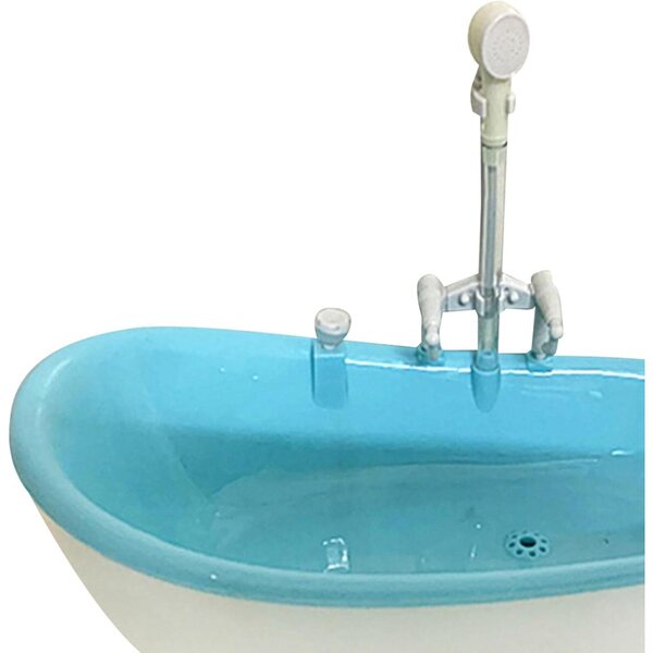 Harilla Vasca da Bagno Blu 1:6 per Casa delle Bambole 12 Pollici, Miniatura Decorativa