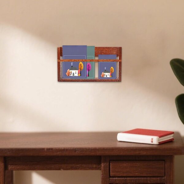 harayaa Libreria in Miniatura in Legno per Casa delle Bambole 1/8 1/6 Stile B Corto