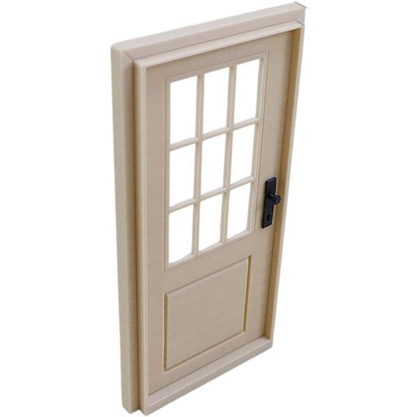 harayaa Porta Miniatura 1/12 per Casa delle Bambole in Legno PLA Realistica