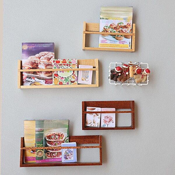 harayaa Libreria in Miniatura in Legno per Casa delle Bambole Stile A e B