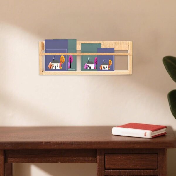 harayaa Libreria in Miniatura in Legno per Casa delle Bambole Stile A e B