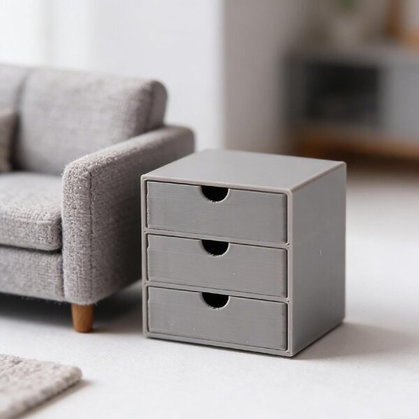 Amagogo Schedario Miniatura 1:12 con Cassetti Funzionanti per Case delle Bambole