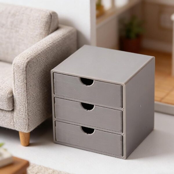Amagogo Schedario Miniatura 1:12 con Cassetti Funzionanti per Case delle Bambole