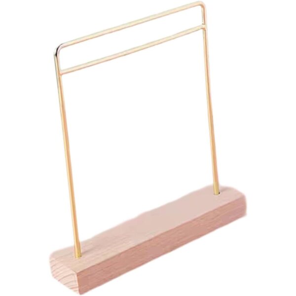 Appendiabiti Miniatura per Bambole BJD e ob11 in Legno e Metallo, Oro Grande