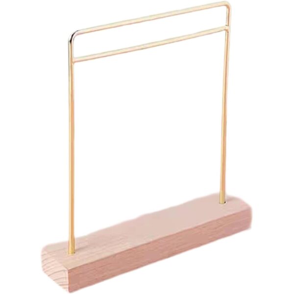 Appendiabiti Miniatura per Bambole BJD e ob11 in Legno e Metallo, Oro Grande
