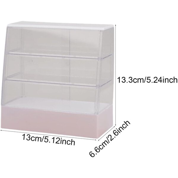 Miniatur-Vitrine 1:12 für FewNvWa Dollhouse Cakes PP-Kunststoff