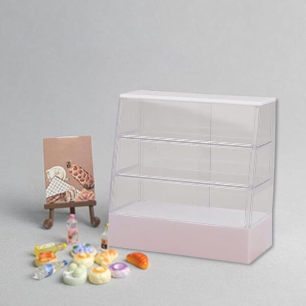 Miniatur-Vitrine 1:12 für FewNvWa Dollhouse Cakes PP-Kunststoff