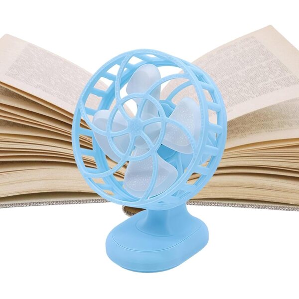 Mini realistischer 3D-Tischventilator 5,3 x 4,2 x 3,3 cm für Zuhause und Sammlung