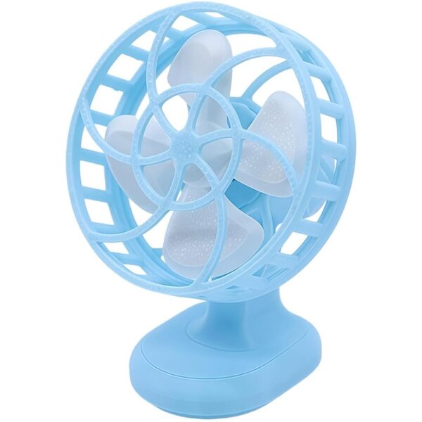 Mini realistischer 3D-Tischventilator 5,3 x 4,2 x 3,3 cm für Zuhause und Sammlung