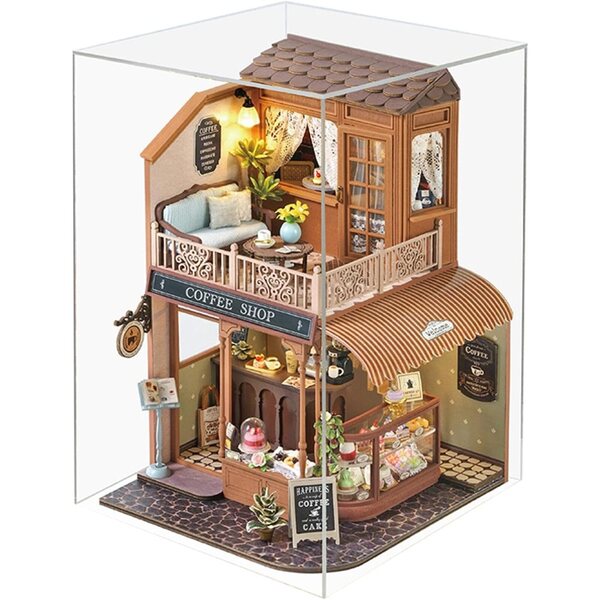 Kit Casa delle Bambole in Legno Miniatura Fai da Te per Famiglie e Adolescenti